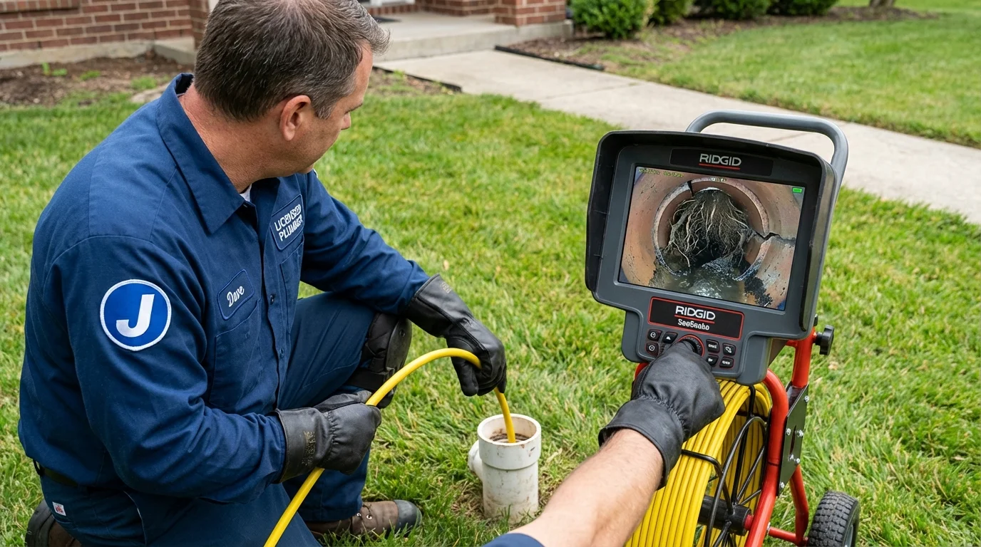 Sewer camera inspection being performed by Johns Plumbing LLC in Miles City